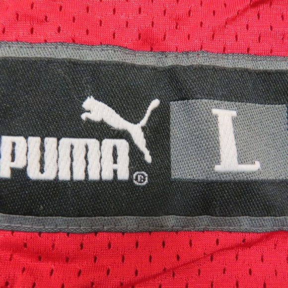 Puma Ohio State‎ Football Jersey Mens Large Vintage 90s Red Nylon USA Made #8 - Picture 2 of 6